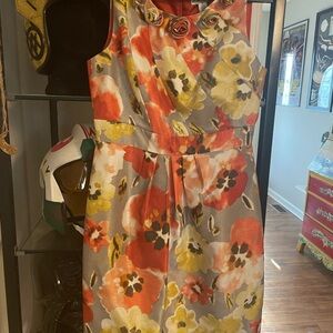 Kim Rogers Vibrant Floral Midi Dress